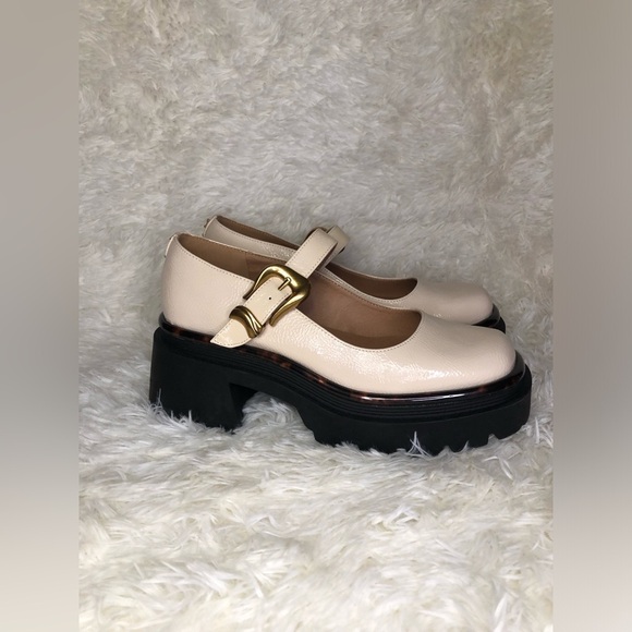 Circus by Sam Edelman Cream Platform Mary Jane Shoes NWOT 9.5 - Picture 4 of 14